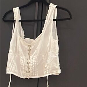 White Sleeveless Top